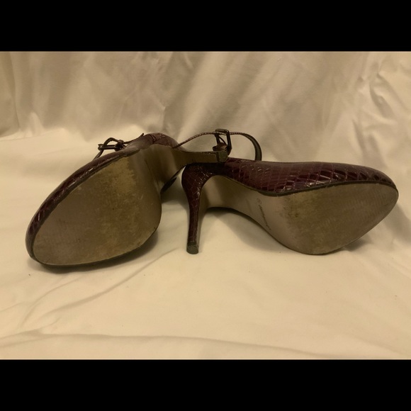 🌺 SEXY SNAKE 🐍 SKIN LOOK HEELS,DOUBLE BUCKLE 💝 - Picture 8 of 9